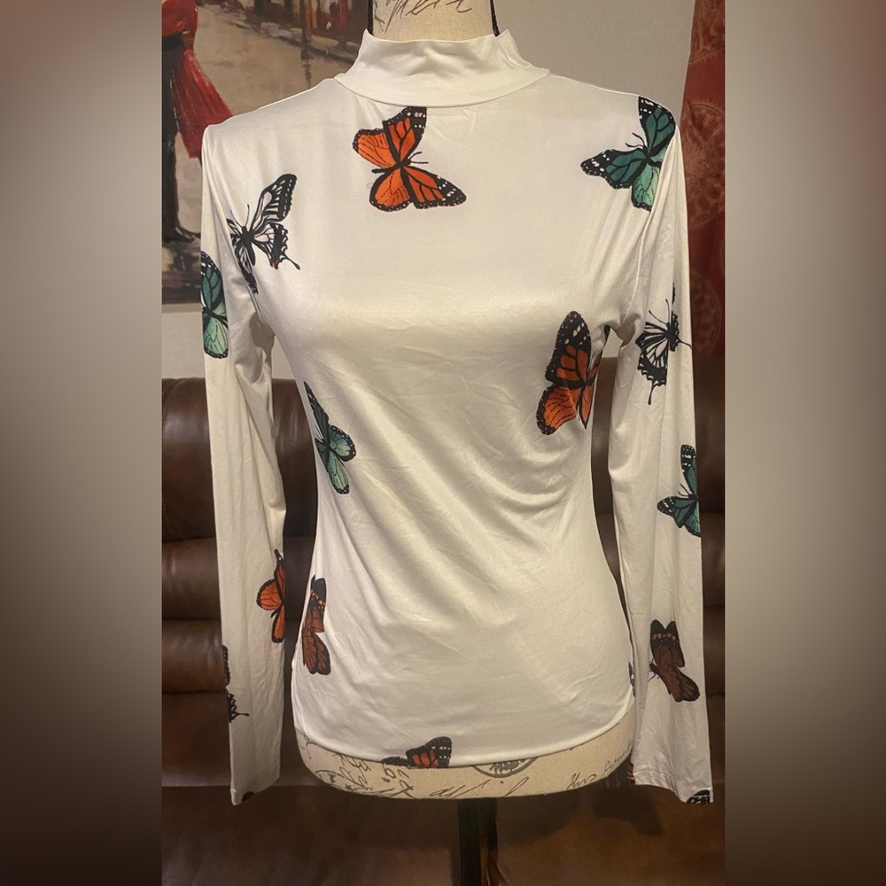 1980s Butterfly Bodysuit Lolita Harajuku Princess Girly Rave